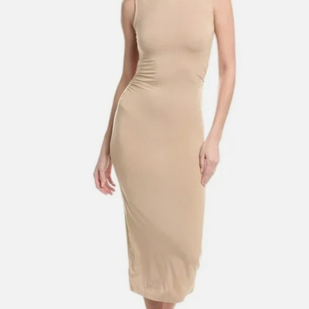 Rachel Parcell Beige Midi Dress